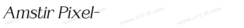 Amstir Pixel字体转换